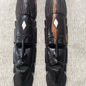 Pair of African mask